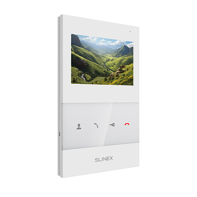 картинка Slinex SQ-04M цвет белый. 4" Цветной домофон c программной детекцией движения от компании Intant